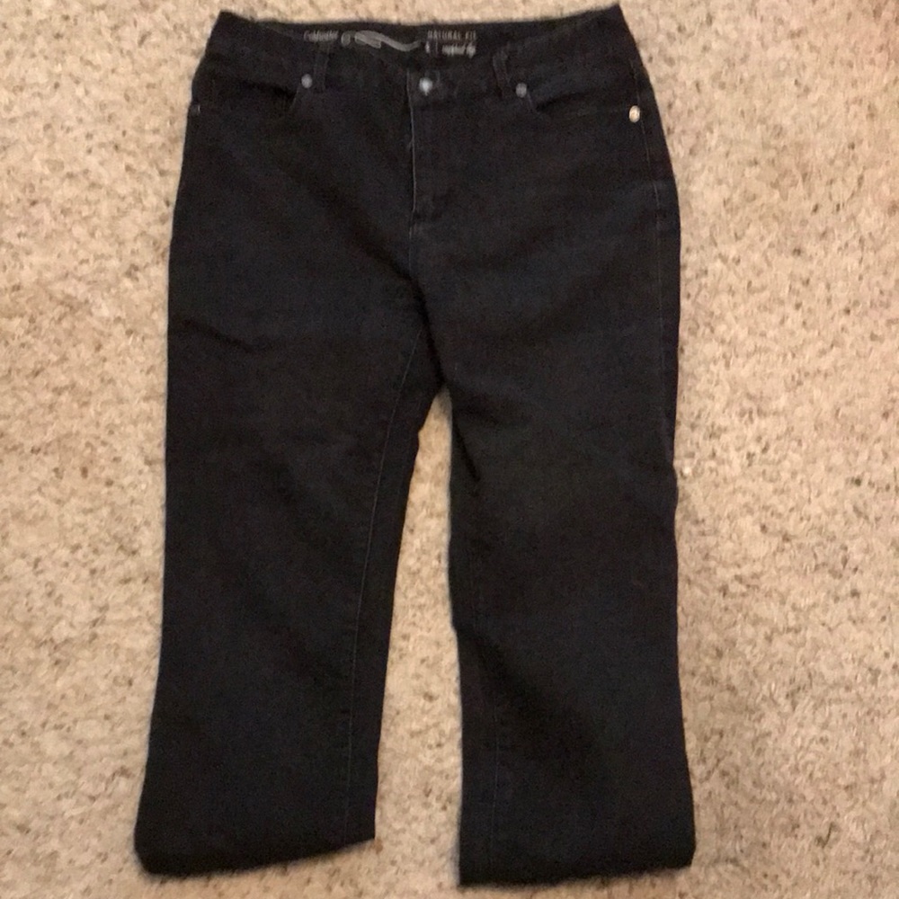 Coldwater Creek cropoed black jeans